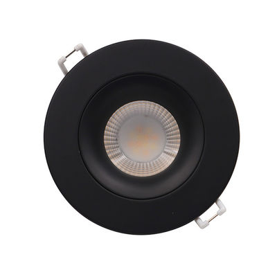 Black Leading Edge Dimmable LED Downlights 3.5''  9 Watt 750lm  For Wet Location