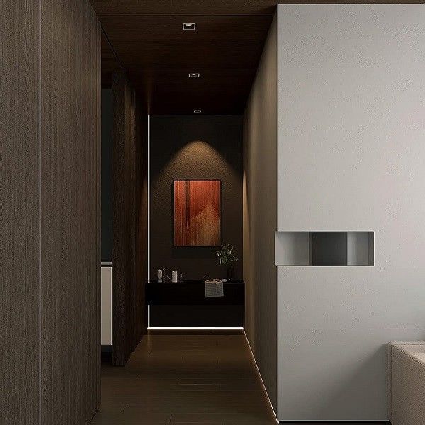 Square Black Recessed Spotlights 7W 3 Inch 3000k Linear Cob Type For Living Room
