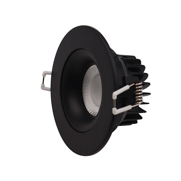 Black Leading Edge Dimmable LED Downlights 3.5''  9 Watt 750lm  For Wet Location