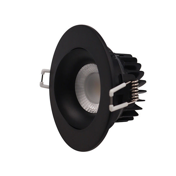 Black Leading Edge Dimmable LED Downlights 3.5''  9 Watt 750lm  For Wet Location