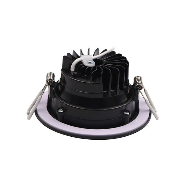 Black Leading Edge Dimmable LED Downlights 3.5''  9 Watt 750lm  For Wet Location