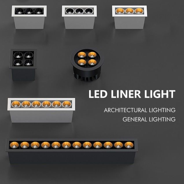 Linear Aluminum Multi Mini Led Recessed Spot Lights 12w 4000K  COB Type