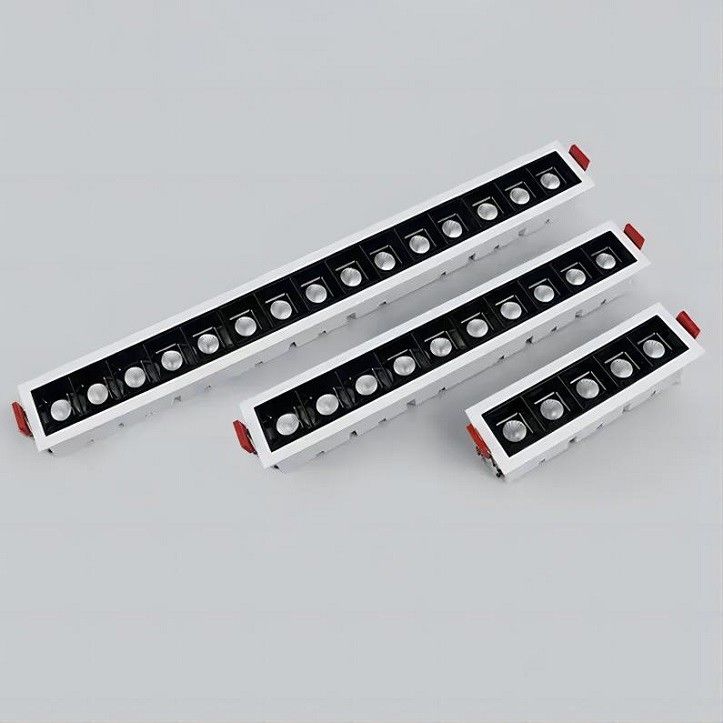 10w Indoor Linear Cob Light  , AC12V 3000K Recessed Double Spotlight